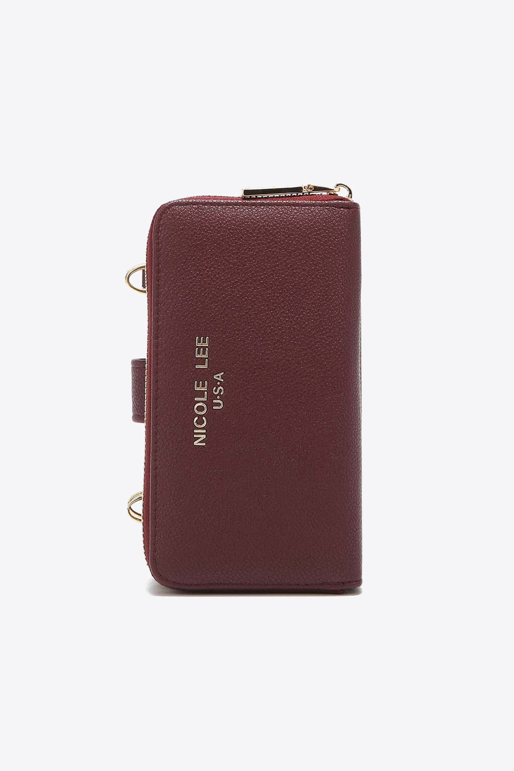 Nicole Lee USA Phone Case Wallet Vegan Leather Crossbody Cell Phone Case Wallet Various Colors, Black, Red, Mustard, Sage, Gray, Wine, Chestnut