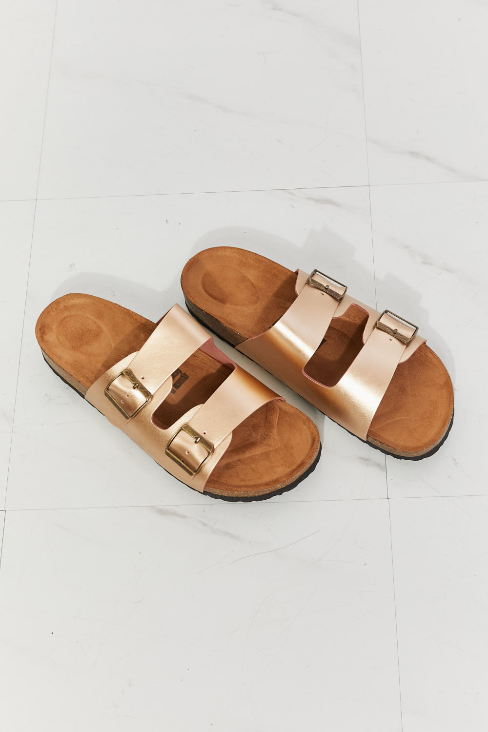 SINTETICO Girls white pinkish open toe double buckle slide sandals FINAL  16.00 | Slide sandals, Open toe, Pinkish